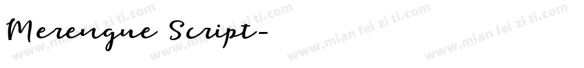 Merengue Script字体转换